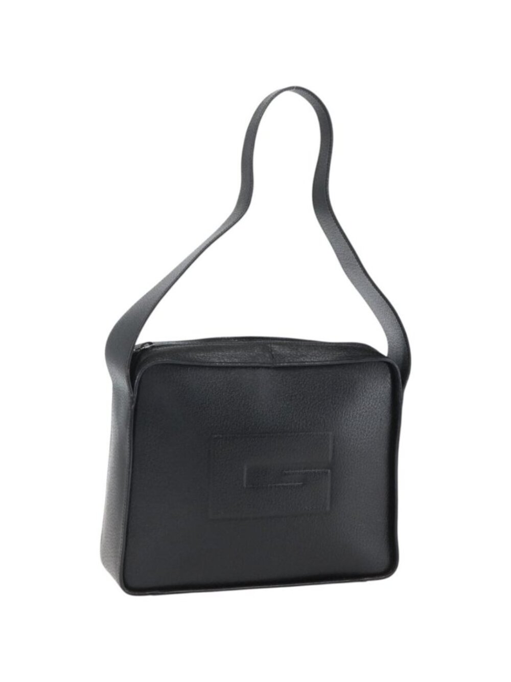 GUCCI Shoulder Bag Leather Black Silver 001 3032